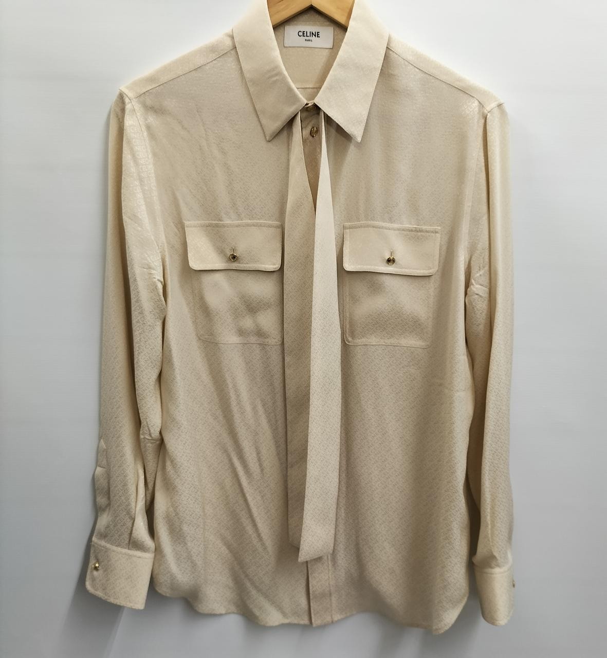 CELINE Triomphe Button Blouse C2774009R - image 1