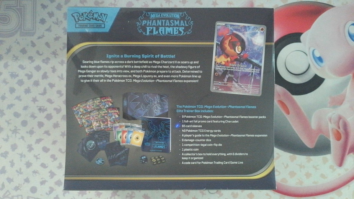 Pokemon TCG - ME02: Phantasmal Flames (PFL) - Elite Trainer Box