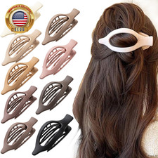 Flat Hair Clips, 9 PCS 4.7 Inch Large Side Slide Volume Duckbill Clips for Women