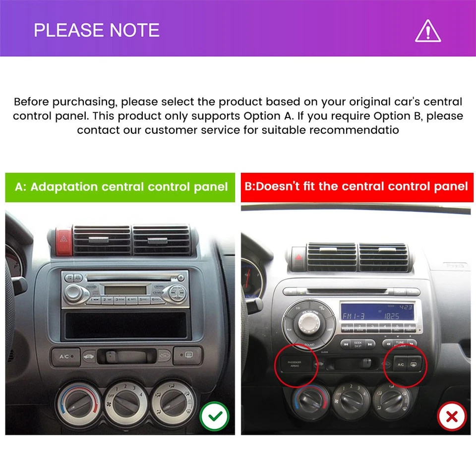 KAM+ 9" Android 15 Autoradio Navi Carplay 2+32GB für HONDA Fit Jazz manu. Klima. - Bild 4 von 4