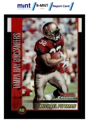 2002 BOWMAN CHROME MICHAEL PITTMAN 16 REF 446/500 BUCCANEERS MCG 10
