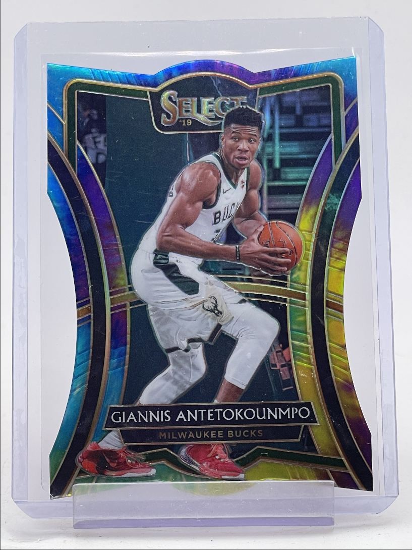 GIANNIS ANTETOKOUNMPO 2019-20 SELECT PREMIER LEVEL TIE-DYE DIE CUT /25 Q5650