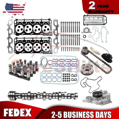 6.4 Hemi MDS Lifters Cam Kit Head Gaskets Bolts for Dodge Chrysler Jeep 6.4L V8