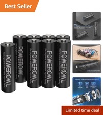 High Capacity AA Rechargeable Batteries 2800mAh - Durable 1200 Cycle Power Pack 21.95 per battery