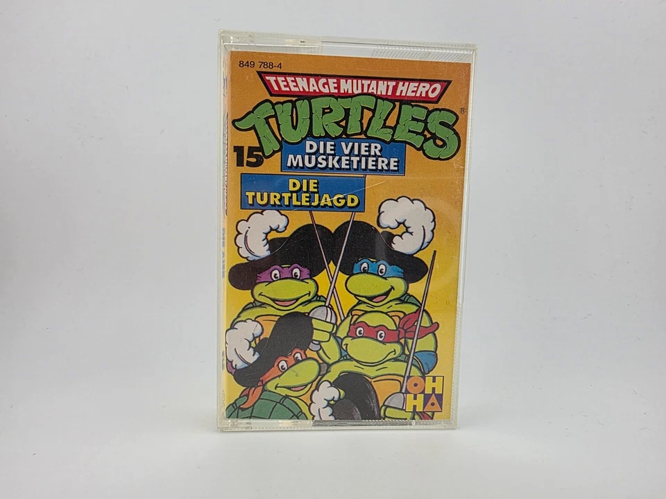 Teenage Mutant Hero Turtles 15 Vier Musketiere Die Turtlejagd MC Kassette OHHA - Bild 3 von 4