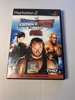 WWE SmackDown vs Raw 2008 PlayStation 2 PS2 CIB + Bonus Disc Tested