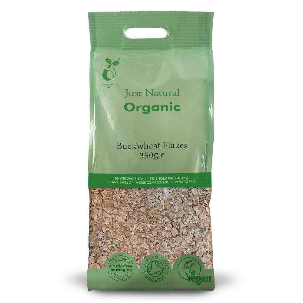 Just Natural Organic Organic Buckwheat Flakes 350g - 4 Pack