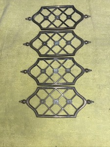 4 Large 8.5" X 3.5 " Vintage Backplates antique Brass finish