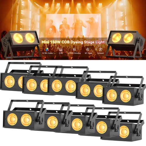 10pcs COB LED Par Light RGBW Stage Audience Blinder Light Wedding Party DMX 150W - Picture 14 of 19