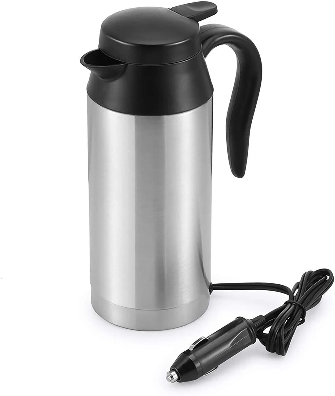 650ML 12V/24V Electric In-Car Kettle Stainless Steel Travel Car Heating Pot