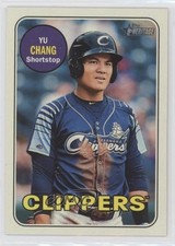 2018 Topps Heritage Minor League Edition Glossy Yu Chang #110 a3i