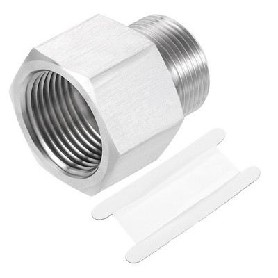 Pipe Fitting Reducing Adapter M25 x 3/4'' NPT Reducer Connector Silver