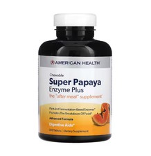 Worldwide 2 X American Health Super Papaya Enzyme Plus Chewable -- 360 Chewabl