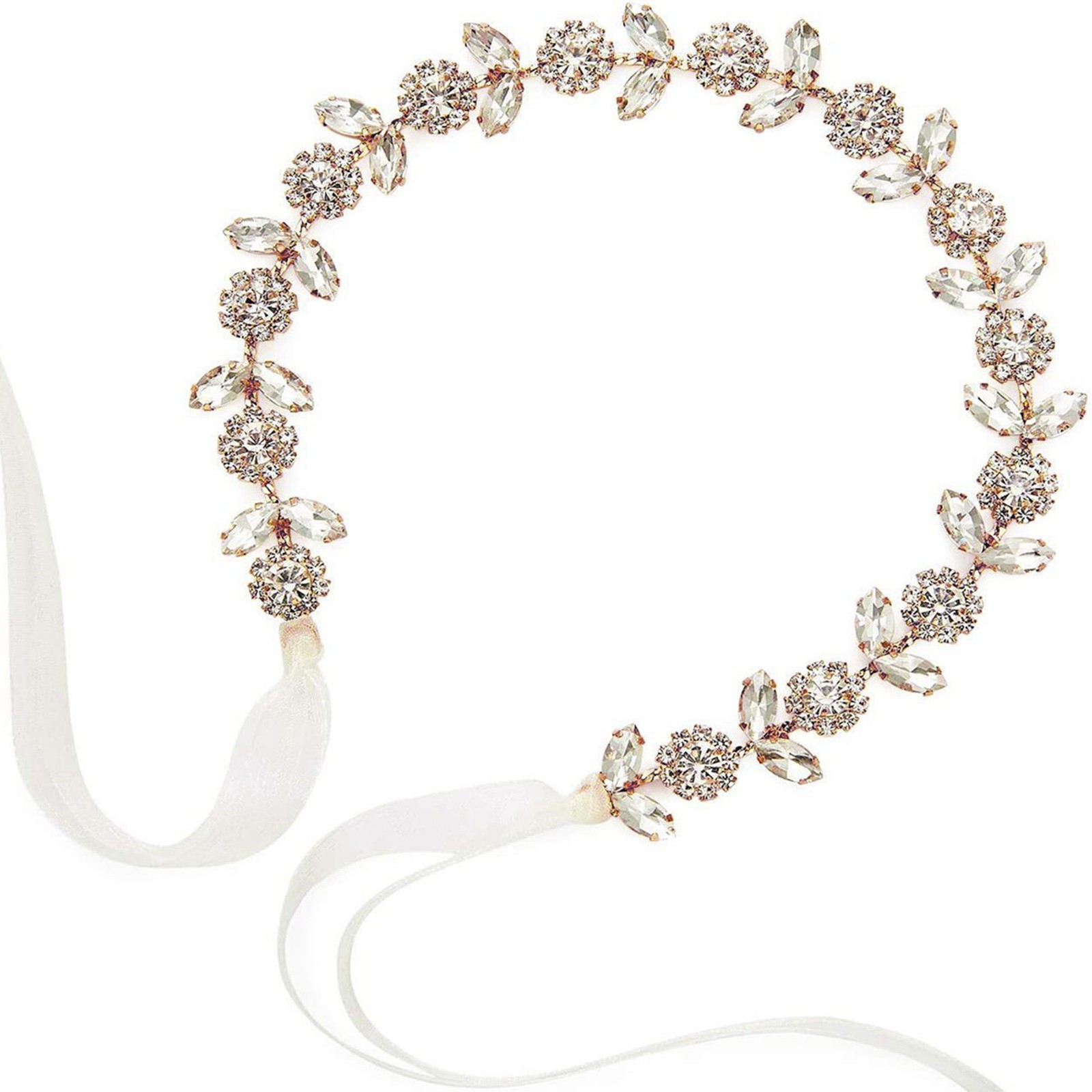 Crystal Bridal Headband Hair Band Headwear Handmade Jewelry Wedding Accessor