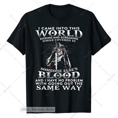 Crusader Templar Knight Shirt for Men - Dark Humor Medieval Christian Warrior Ts
