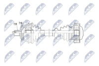 NTY Antriebswelle NPW-AU-111 FüR Audi