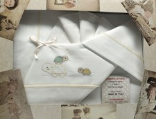 COMPLETO LENZUOLO LETTINO NEONATO BAMBINO (SET 3 PEZZI: SOPRA+SOTTO+FEDERA)