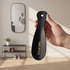 7.5-Inch Elegant Stainless Steel Portable Shoe Horn - Perfect for Travel