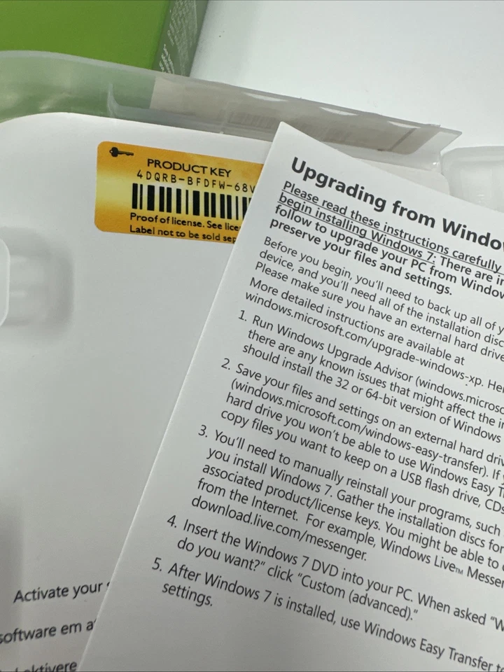 Microsoft Windows 7 Home Premium Upgrade 32 Bit and 64 Bit DVDs MS WIN  - Image 4 of 4