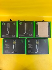 Lot 5x Razer Seiren X and Emote Supercardioid Condenser Streaming Microphone