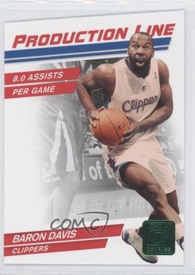 2010-11 Donruss Production Line Emerald Die-Cut Baron Davis #47 0a1