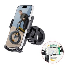 Bicycle Mobile Phone Holder Mount for Handlebar Motorcycles eBike 360 Rotatable