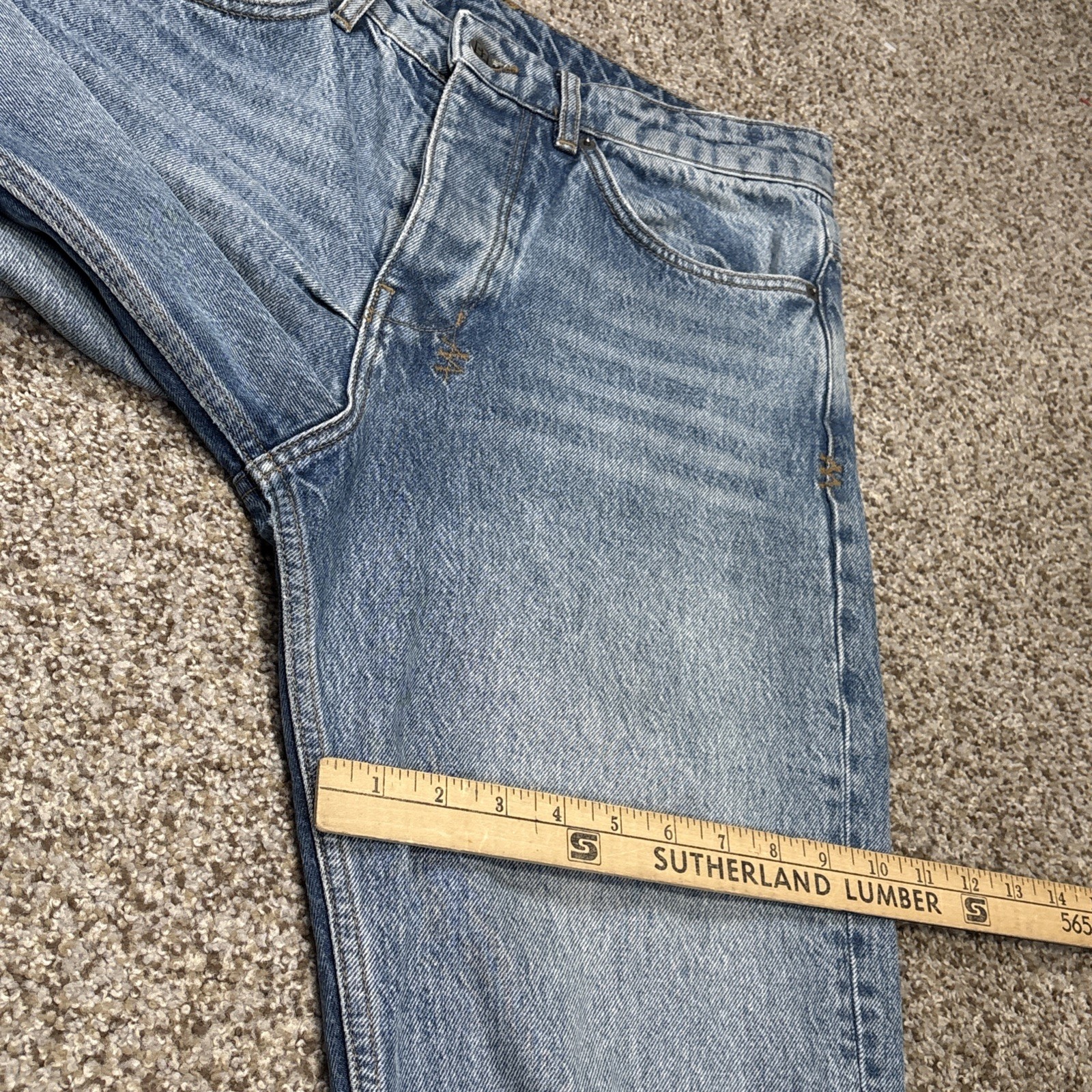 Ksubi Men's Bullet Jinx Trashed Distressed Denim Sz 31 (32x28) Button Fly Jeans - View 16