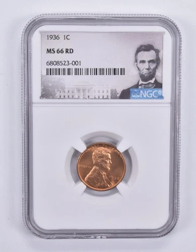 1936 Lincoln Wheat Cent MS66 RD NGC Special Label *5518