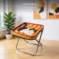 2-teiliges Set Faltbarer Mini-Hocker, Tragbarer Campingstuhl Mit Abnehmbarem