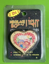 Strawberry Shortcake Angel Cake light-up necklace SEALED Vintage Body Light RAVE