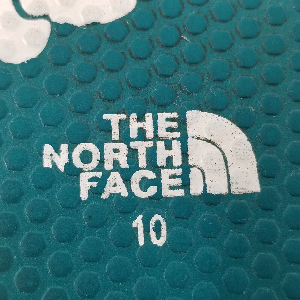 Sandalias planas sin cordones florales de goma verde The North Face para mujer talla 10 Foto 3 de 4