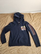 Denver Broncos Hoodie Sweatshirt Womens Size XL Super Bowl 50 Full Zip Navy Blue
