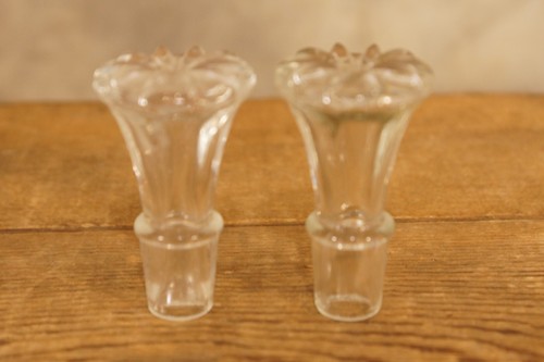 Antik Vintage Glas Flasche Stopper Deckel Teile Sirup Dekanter Parfüm - Bild 5 von 11