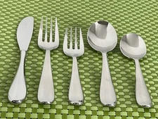 Nambe PAIGE Stainless 18/10 Glossy Round Tip Smart Choice Flatware E10G