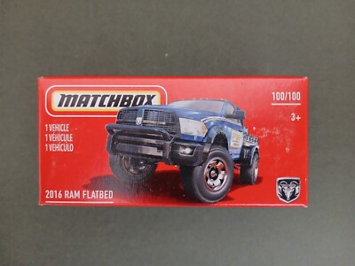 MATCHBOX 2016 RAM FLATBED, UNGEÖFFNET, VERPACKT.