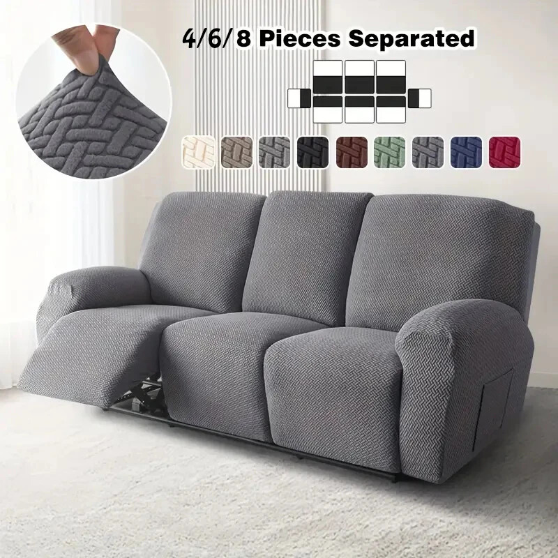 Recliner Sofa Cover For Living Room Slipcover Elastic Jacquard Couch Covers