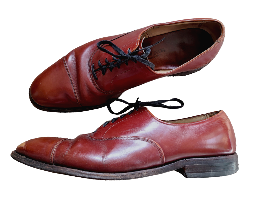Allen Edmonds Park Avenue Burgundy Brwn Cap Toe Oxford Dress  display picture 1