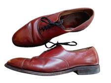 Allen Edmonds Park Avenue Burgundy Brwn Cap Toe Oxford Dress Shoes 11.5 C Mi USA