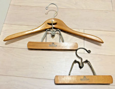 2 Vintage Harmony House Wood Hangers: Suit Hanger  Pants/Trousers/Skirt Hanger