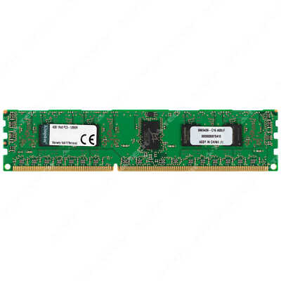 Kingston 4GB 1Rx8 PC3-12800 RDIMM DDR3 1600 ECC REG Registered Server Memory RAM