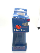 VTG Vintage 1996 Gerber Baby Bottle Fashion Tints Plastic Nurser rare blue