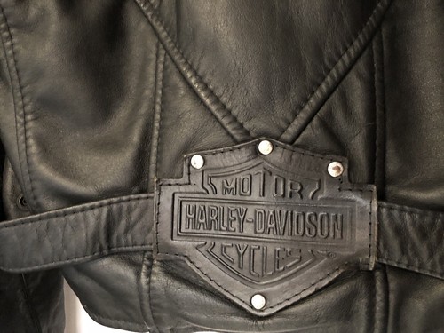Genuine Harley Davidson , Made In Australia Women’s Leather Jacket Size 14 - Picture 3 of 15