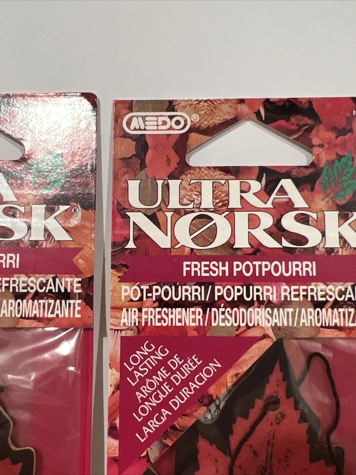 Винтажный освежитель воздуха от MEDO лот из 6 запечатанных новых из старых запасов Ultra Norsk Fresh Potpourri долговечный - Изображение 3 из 4