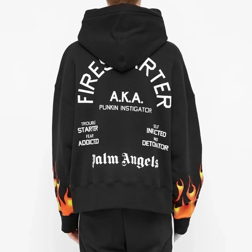 Palm Angels Firestarter Hoody Herren Größe M Made in Italy - Bild 4 von 9