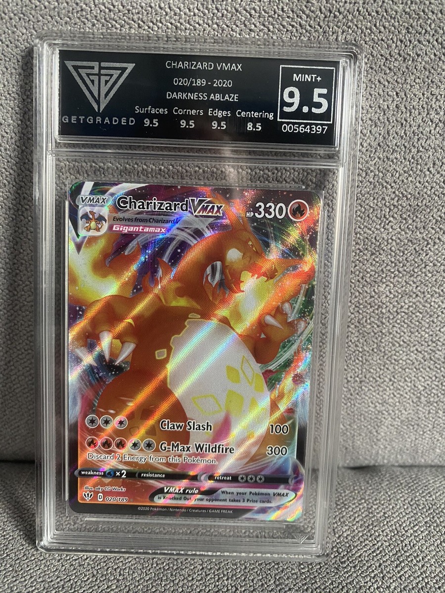 Pokémon TCG Charizard VMAX Darkness Ablaze 020/189 Holo