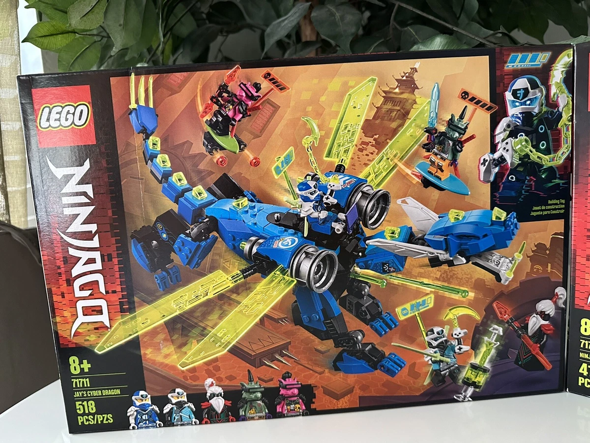 New Lego Ninjago 71711 Jay Cyber Dragon 71710 Ninja Tuner Car Building Toy