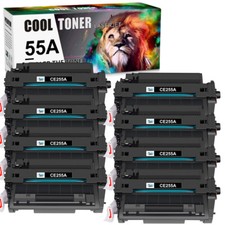 8PK Black CE255A 55A Toner Fits for HP LaserJet Pro 500 MFP M521DX M521DZ M521DW