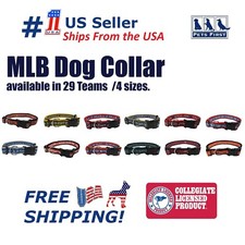 Pets First MLB Collars Heavy Duty Durable  Adjustable Dog Collar  Cat Collar