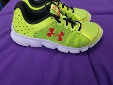 Under Armour Kids Size 5.5 UA BPS Assert 6 High-Vis Yellow/White/Red
