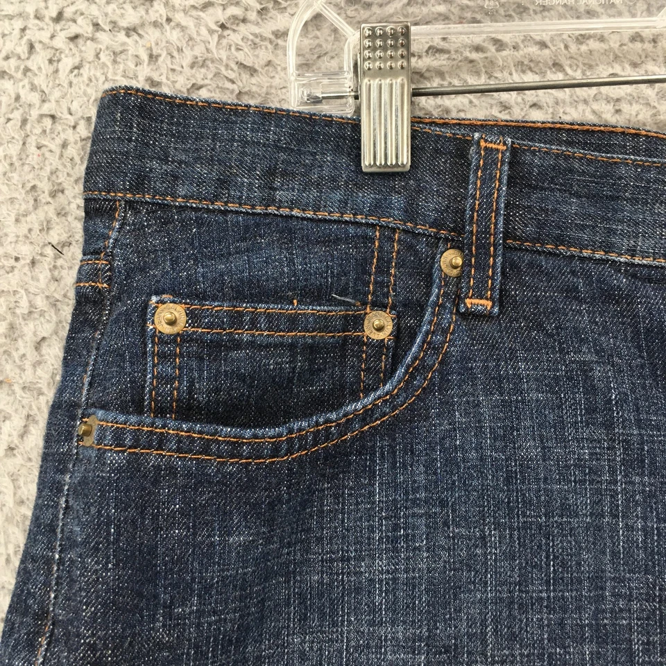 Calvin Klein Carson Mom Shorts Womens 16 (actual 39x5.5) Blue Denim High Rise - Image 4 of 4